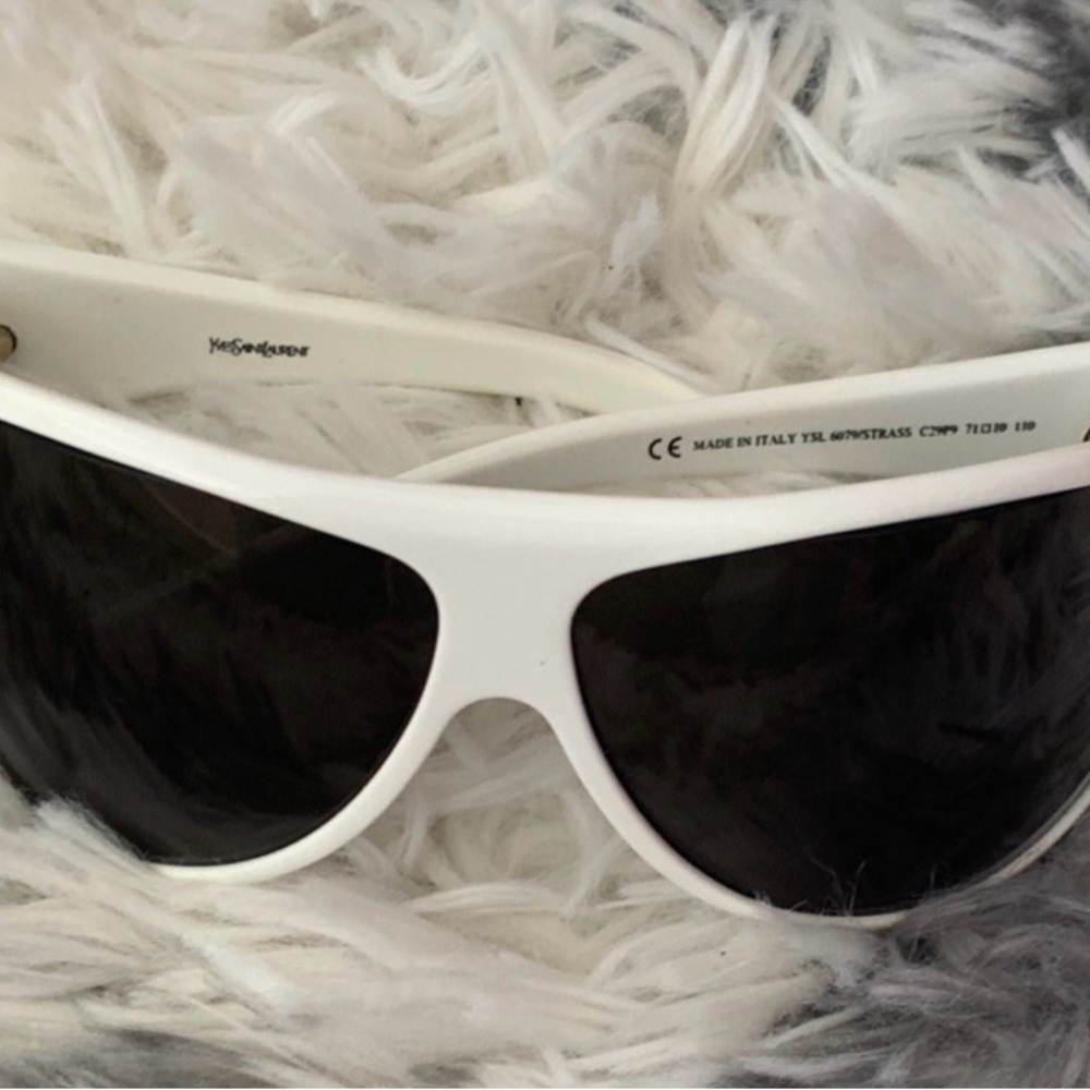 Yves Saint Laurent White Sunglasses